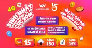 Nâng cấp lên 4G nhận ưu đãi từ Vietnamobile